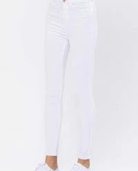 Judy Blue White Hi-Waist Skinny Jean-82282 Clothing