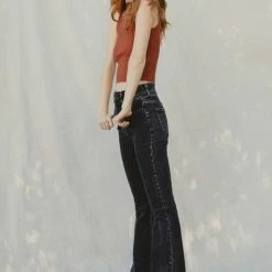 Kancan Clothing "Fun Flare" Ultra High Rise Flare- Black