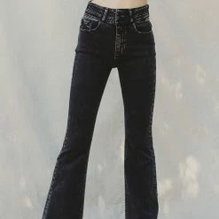 Kancan Clothing "Fun Flare" Ultra High Rise Flare- Black