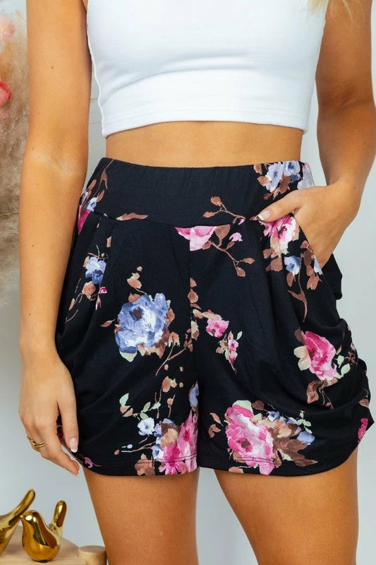 White Birch Clothing "Hearts In Love" Floral Print Shorts *FINAL SALE* 4 White Birch Clothing "Hearts In Love" Floral Print Shorts *FINAL SALE*