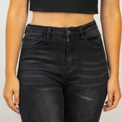 White Birch Clothing "Last Farewell" Hi-Rise Denim Jean- Black 7 White Birch Clothing