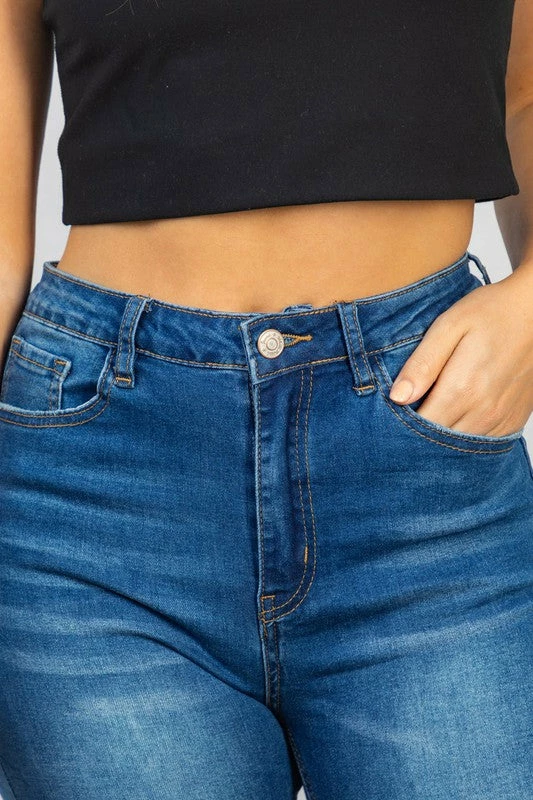 White Birch Clothing "Last Farewell" Hi-Rise Denim Jean- Blue 4 White Birch Clothing "Last Farewell" Hi-Rise Denim Jean- Blue