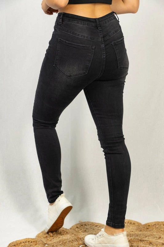 White Birch Clothing "Last Farewell" Hi-Rise Denim Jean- Black 3 White Birch Clothing "Last Farewell" Hi-Rise Denim Jean- Black