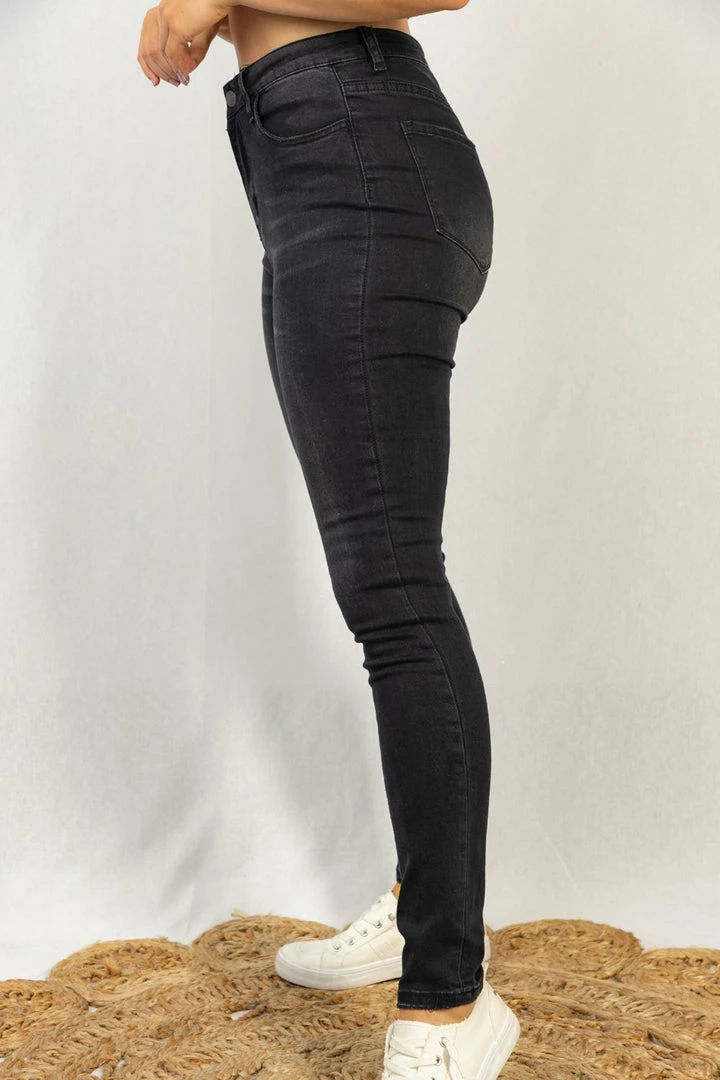 White Birch Clothing "Last Farewell" Hi-Rise Denim Jean- Black 2 White Birch Clothing "Last Farewell" Hi-Rise Denim Jean- Black