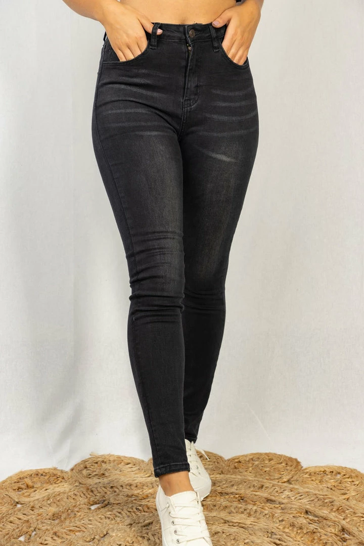 White Birch Clothing "Last Farewell" Hi-Rise Denim Jean- Black 1 White Birch Clothing "Last Farewell" Hi-Rise Denim Jean- Black