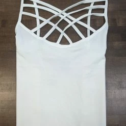 Zenana "Understatement" Criss Cross Tank Clothing
