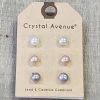 Accessorize Me Pearl Ball Stud- Set Of 3 New Arrivals