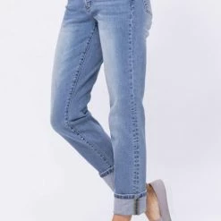 Clothing Judy Blue Hi-Waist Vintage Wash Boyfriend- 88337