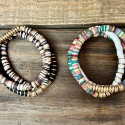 Accessorize Me "Teagan" Puka Shell Stretch Bracelet