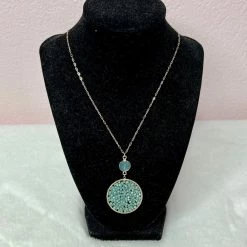 Accessorize Me New Arrivals "Leila" Gold Wired Circle W/Beads Necklace