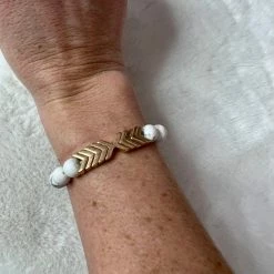 All That Glitterz Beaded Stretch Bracelet With Arrows