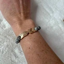 All That Glitterz Beaded Stretch Bracelet With Arrows