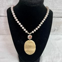 Avenue T "Malia" Beaded Necklace With Gold Pendant New Arrivals