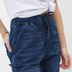 Clothing Mica Denim Hi-Rise Mom Fit Jogger- MDP-G113 7 Clothing Mica Denim Hi-Rise Mom Fit Jogger- MDP-G113