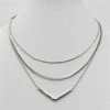 What's Hot "Amara" Three Layer Necklace With V Shape New Arrivals