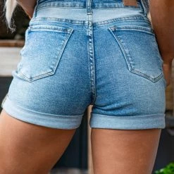 Judy Blue Two-Tone Shorts- 150143 Clothing