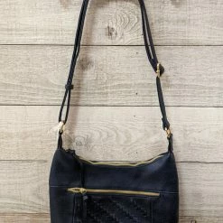 Accessorize Me New Arrivals "Lucy" Crossbody With Diagonal Stitching