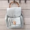 Accessorize Me "Sloane" Backpack Purse W/Bamboo Handle