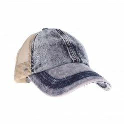 Accessorize Me C.C Kids Stone Washed Denim Baseball Hat