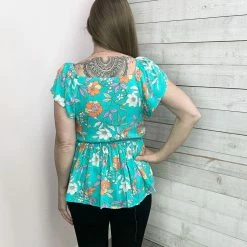 Staccato "Hello Lover" V-Neck Floral Top *FINAL SALE*