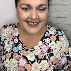 Honeyme "Floral Stunner" Short Sleeve Top Clothing 7 Honeyme