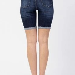 Judy Blue Hi-Rise Distressed Bermuda Short- 150115 Clothing