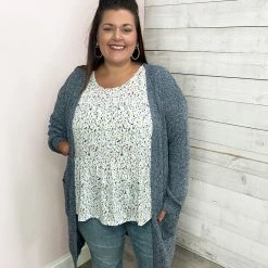 Mittoshop "Confetti" Speckled Cardigan With Pockets