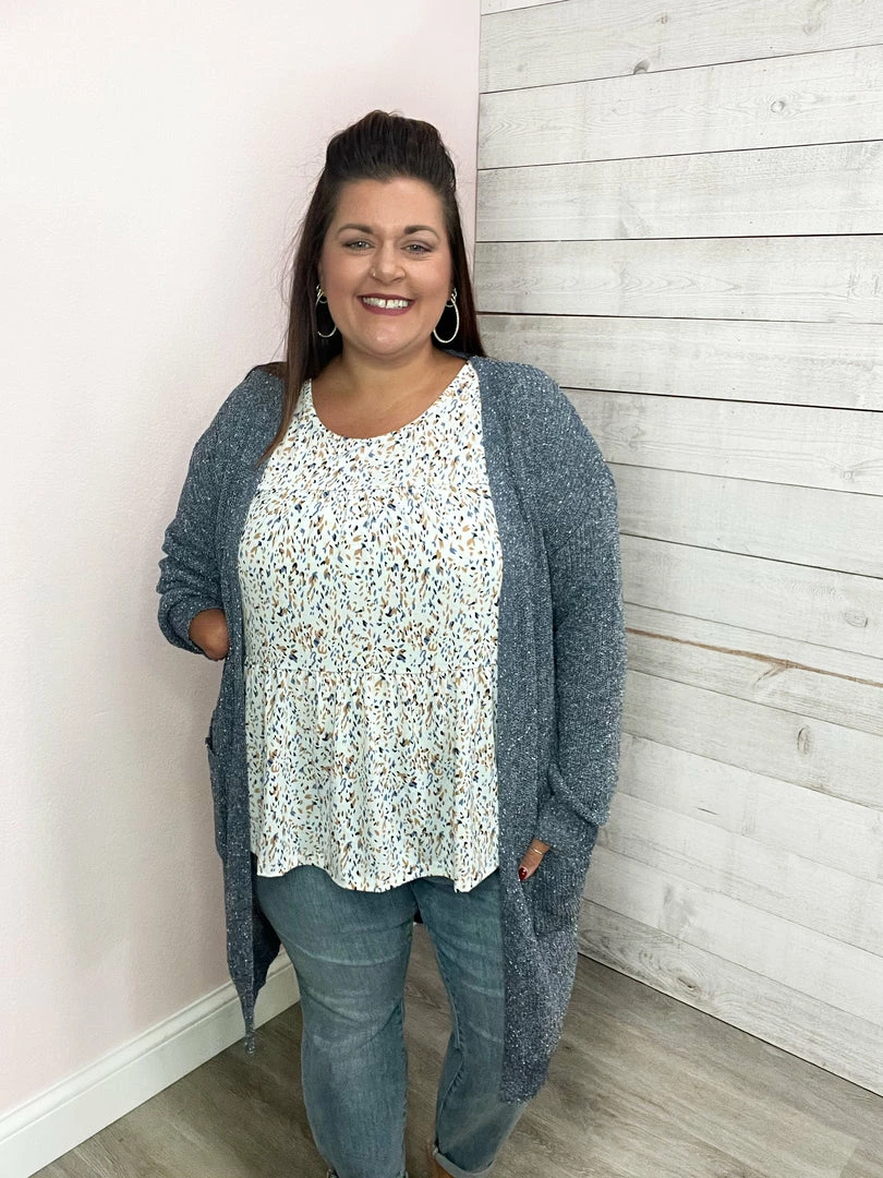 Mittoshop "Confetti" Speckled Cardigan With Pockets 2 Mittoshop "Confetti" Speckled Cardigan With Pockets