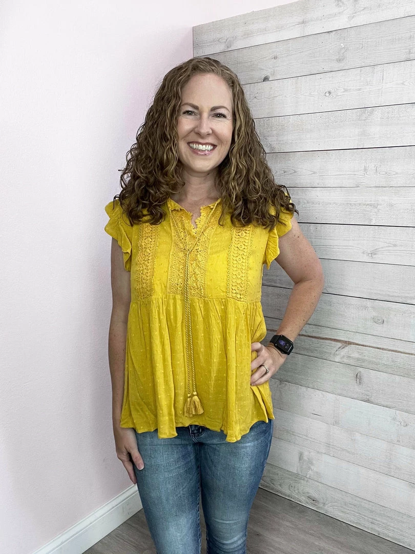 Haptics "Gold Coast" Crochet Lace Babydoll Top Clothing 2 Haptics "Gold Coast" Crochet Lace Babydoll Top Clothing