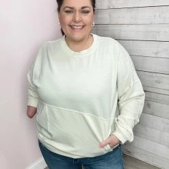 Sew In Love "Best Behavior" Crewneck Sweatshirt- Ivory **Sales Are Final** Clothing