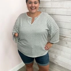 Blumin Clothing "Her Moment" Oversize Striped Top