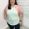 Andree Clothing "Pleasant Surprise" Floral Colorblock Top *FINAL SALE*