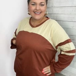 Cotton Bleu Clothing "Back In Town" Long Sleeve Colorblock Top 7 Cotton Bleu Clothing