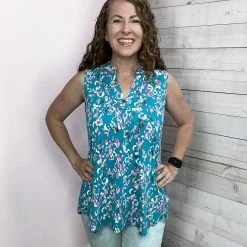 Honeyme "Ready To Impress" Gabby Sleeveless Blouse Top Clothing