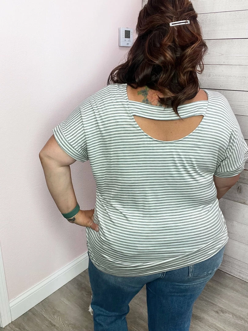 Ps Kate "Boat Life" Stripe Top W/Back Bar Clothing 3 Ps Kate "Boat Life" Stripe Top W/Back Bar Clothing