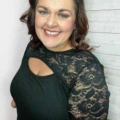 Now N Forever "Last Call" Keyhole Top With Lace Clothing 7 Now N Forever