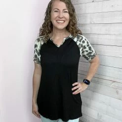 Celeste "Lead The Way" Short Sleeve Top- Animal