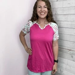 Celeste "Lead The Way" Short Sleeve Top- Floral Clothing 7 Celeste