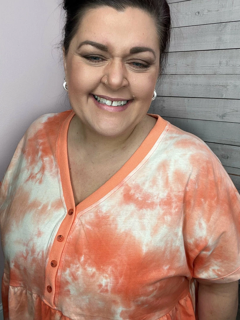 Cotton Bleu "Fabulous Time" Tie-Dye Babydoll Dress *FINAL SALE* Clothing 4 Cotton Bleu "Fabulous Time" Tie-Dye Babydoll Dress *FINAL SALE* Clothing