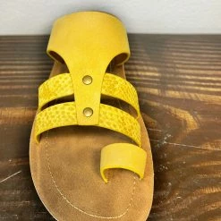 Corkys Clothing "Sandcastle" Yellow Strap Sandal