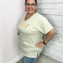 Sew In Love Clothing "Dreamer" Graphic Short Sleeve Top