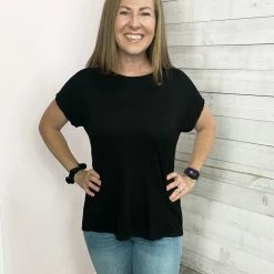 White Birch "Set You Free" Laser Cut Top- Black