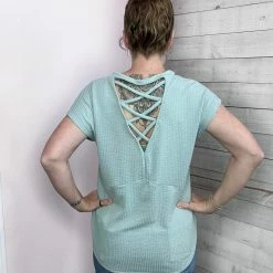 Ps Kate "Cooling Off" Criss Cross Back Top Clothing