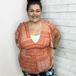 Sugarfox Clothing "Life's A Peach" Bohemian Babydoll Top 9 Sugarfox Clothing