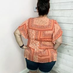 Sugarfox Clothing "Life's A Peach" Bohemian Babydoll Top 7 Sugarfox Clothing