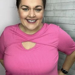 Now N Forever Clothing "Perfect Love" Pink Keyhole Top *FINAL SALE* 7 Now N Forever Clothing