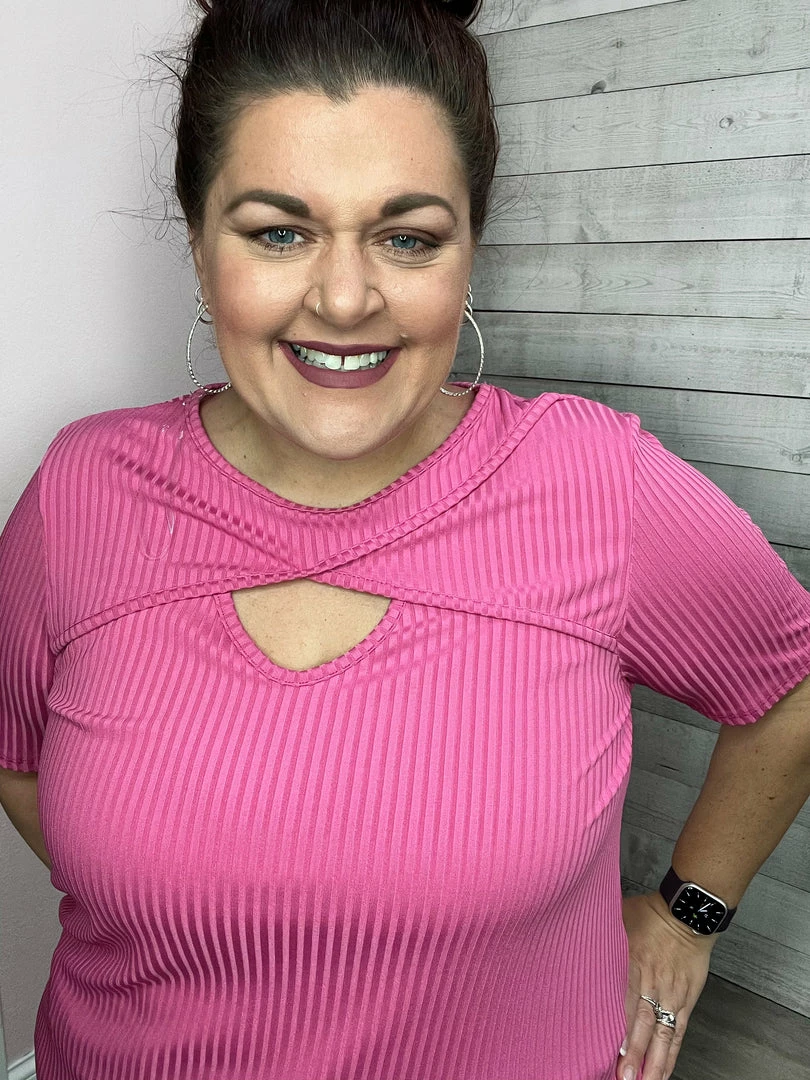 Now N Forever Clothing "Perfect Love" Pink Keyhole Top *FINAL SALE* 3 Now N Forever Clothing "Perfect Love" Pink Keyhole Top *FINAL SALE*