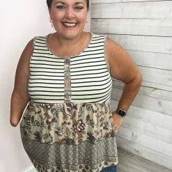 Lovely Melody "Free Yourself" Boho Babydoll Tank