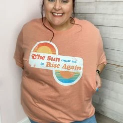 Haute Mess Clothing The Sun Must Set To Rise Again Graphic Tee *FINAL SALE*
