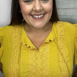 Haptics "Gold Coast" Crochet Lace Babydoll Top Clothing 7 Haptics